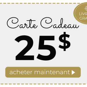 Carte Cadeau - 25$