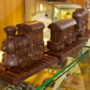 ChocoMotive and its wagons